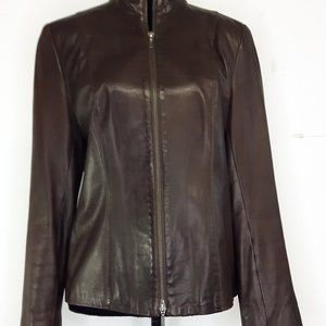 SOLD Classic Dark Brown Danier Women's Italian Leather Jacket